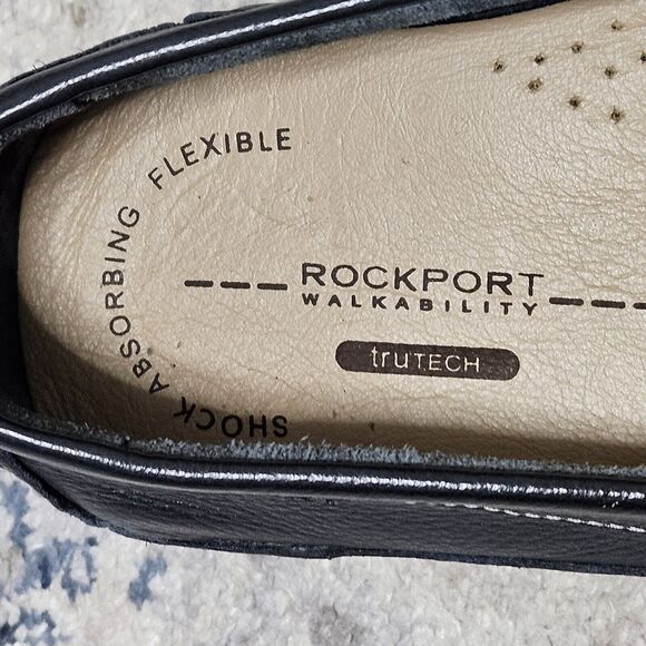 Rockport Walkability Penny Loafer Men’s 10.5M Navy Trutech Shock Absorbing EUC - Picture 2 of 7